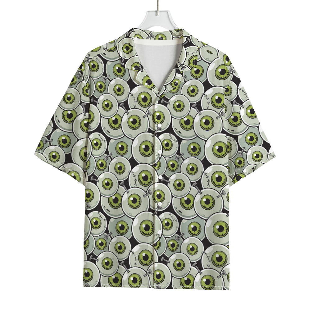 Frankenstein Eyeball Pattern Print Rayon Hawaiian Shirt