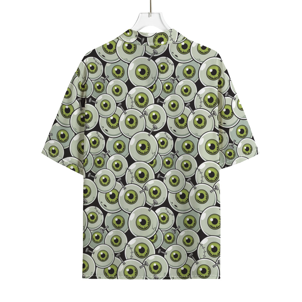 Frankenstein Eyeball Pattern Print Rayon Hawaiian Shirt