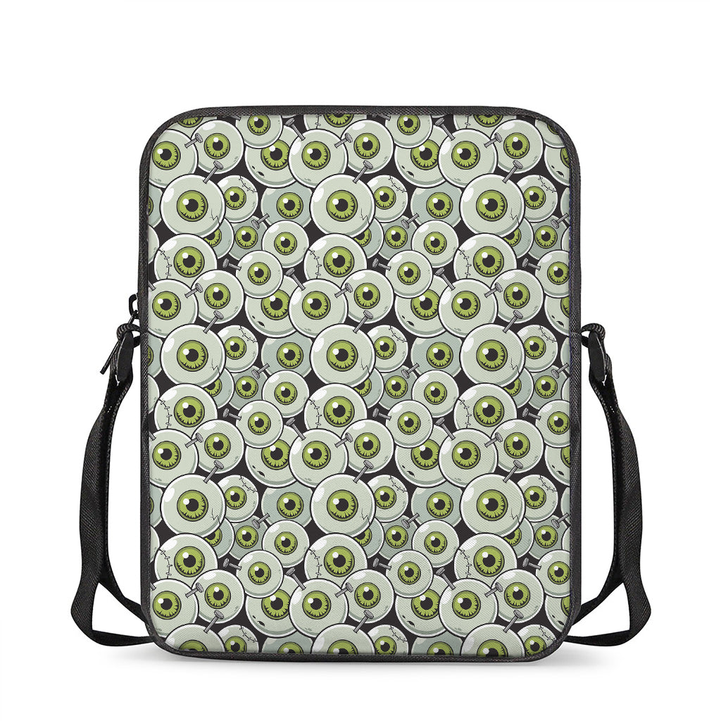 Frankenstein Eyeball Pattern Print Rectangular Crossbody Bag