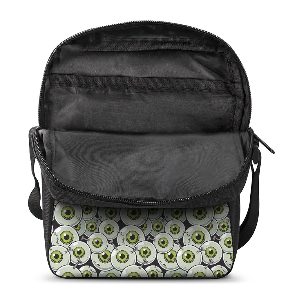 Frankenstein Eyeball Pattern Print Rectangular Crossbody Bag