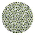 Frankenstein Eyeball Pattern Print Round Blanket