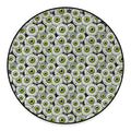 Frankenstein Eyeball Pattern Print Round Floor Mat