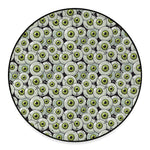 Frankenstein Eyeball Pattern Print Round Floor Mat