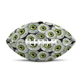 Frankenstein Eyeball Pattern Print Rugby Ball