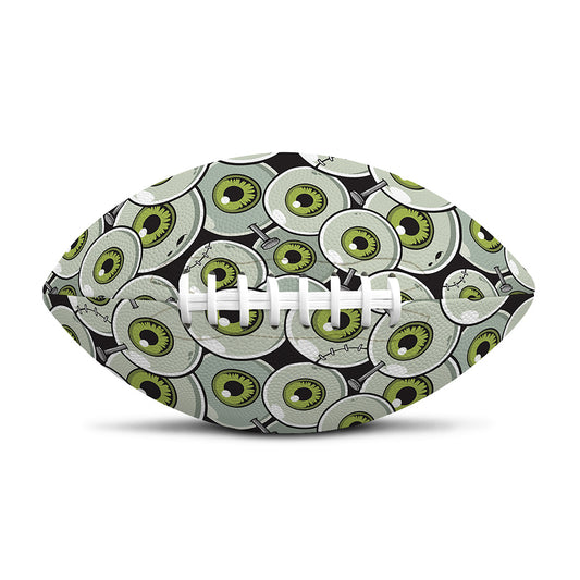 Frankenstein Eyeball Pattern Print Rugby Ball