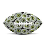 Frankenstein Eyeball Pattern Print Rugby Ball