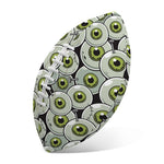 Frankenstein Eyeball Pattern Print Rugby Ball