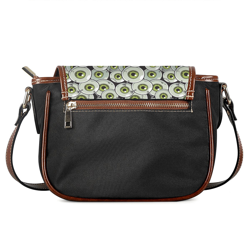 Frankenstein Eyeball Pattern Print Saddle Bag