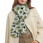 Frankenstein Eyeball Pattern Print Scarf
