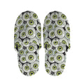 Frankenstein Eyeball Pattern Print Slippers