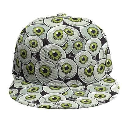 Frankenstein Eyeball Pattern Print Snapback Cap
