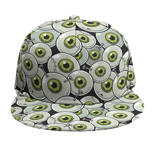 Frankenstein Eyeball Pattern Print Snapback Cap