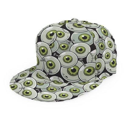 Frankenstein Eyeball Pattern Print Snapback Cap