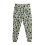 Frankenstein Eyeball Pattern Print Sweatpants