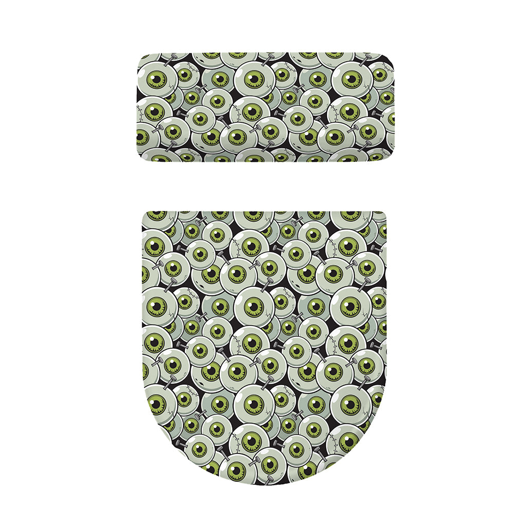 Frankenstein Eyeball Pattern Print Toilet Lid And Tank Cover Set