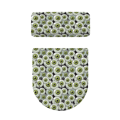 Frankenstein Eyeball Pattern Print Toilet Lid And Tank Cover Set