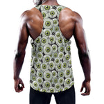 Frankenstein Eyeball Pattern Print Training Tank Top