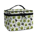 Frankenstein Eyeball Pattern Print Travel Makeup Bag