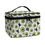 Frankenstein Eyeball Pattern Print Travel Makeup Bag