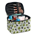 Frankenstein Eyeball Pattern Print Travel Makeup Bag