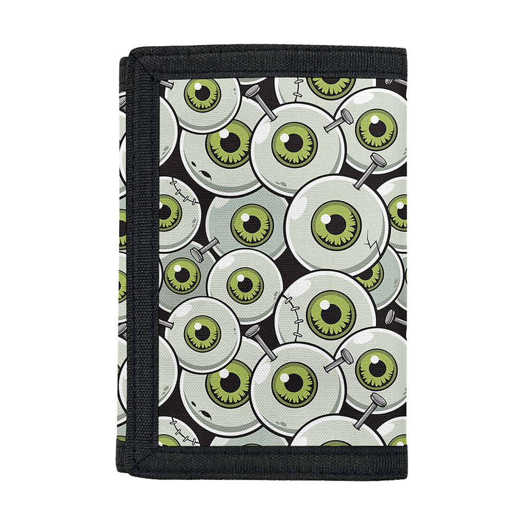 Frankenstein Eyeball Pattern Print Trifold Wallet