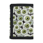 Frankenstein Eyeball Pattern Print Trifold Wallet