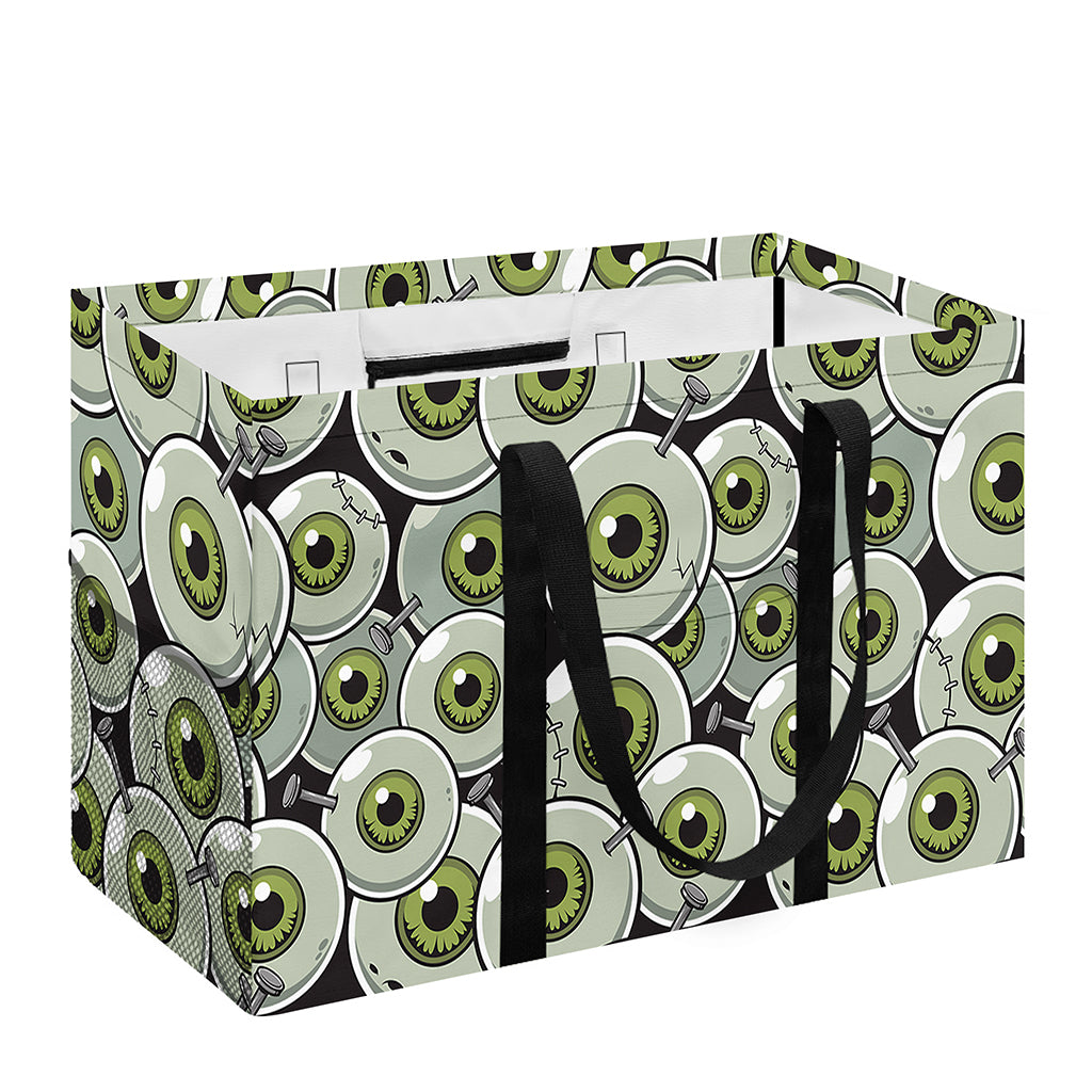 Frankenstein Eyeball Pattern Print Utility Tote Bag