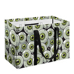 Frankenstein Eyeball Pattern Print Utility Tote Bag