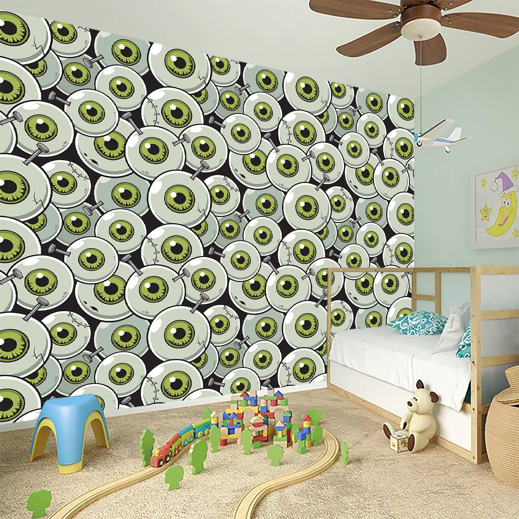 Frankenstein Eyeball Pattern Print Wall Sticker