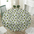 Frankenstein Eyeball Pattern Print Waterproof Round Tablecloth