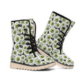 Frankenstein Eyeball Pattern Print Winter Boots