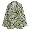 Frankenstein Eyeball Pattern Print Women's Blazer