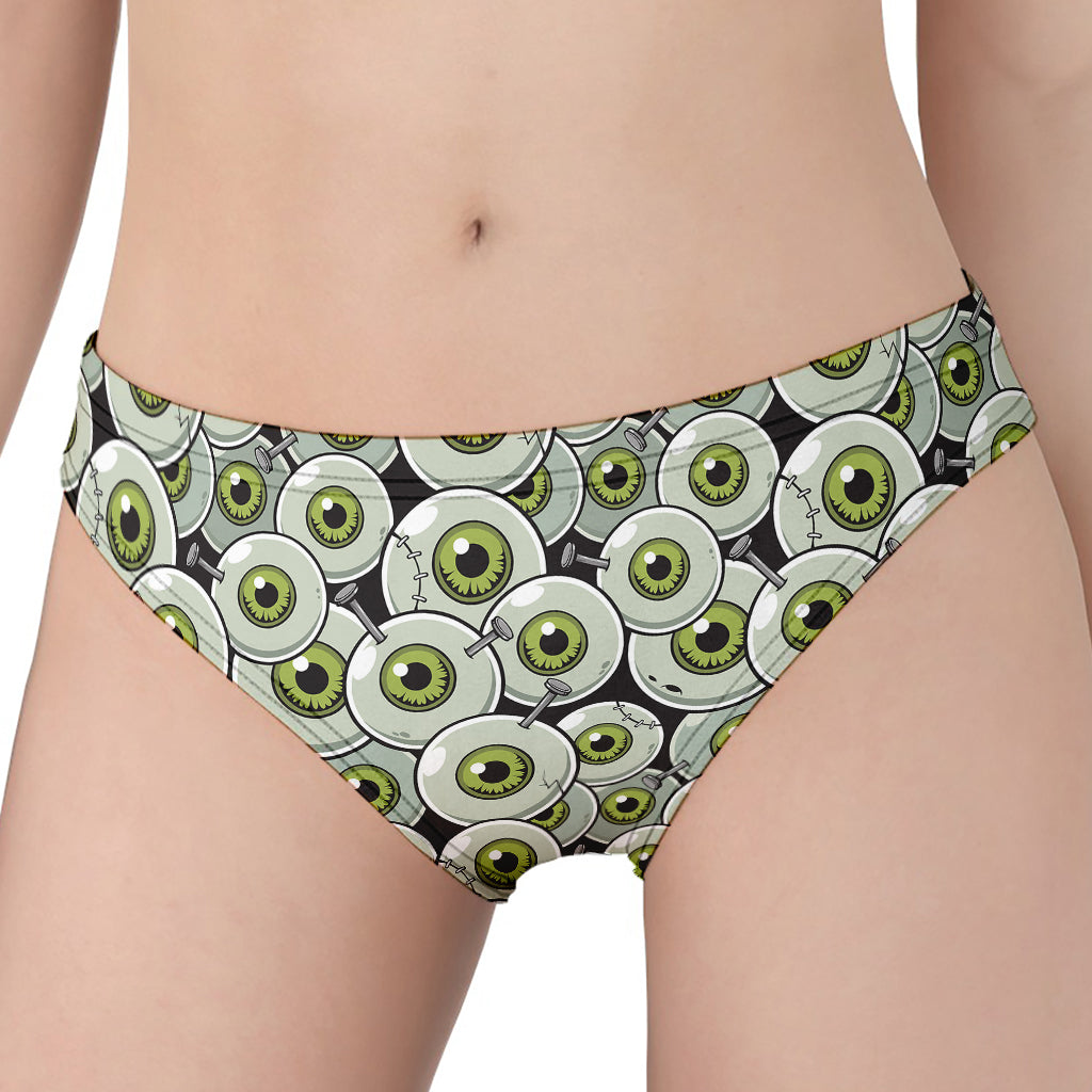 Frankenstein Eyeball Pattern Print Women's Panties