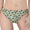 Frankenstein Eyeball Pattern Print Women's Thong