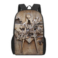 Freemasonry Emblem Print 17 Inch Backpack