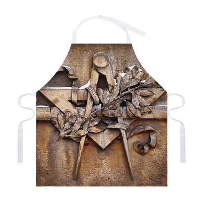 Freemasonry Emblem Print Adjustable Apron