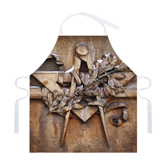 Freemasonry Emblem Print Adjustable Apron