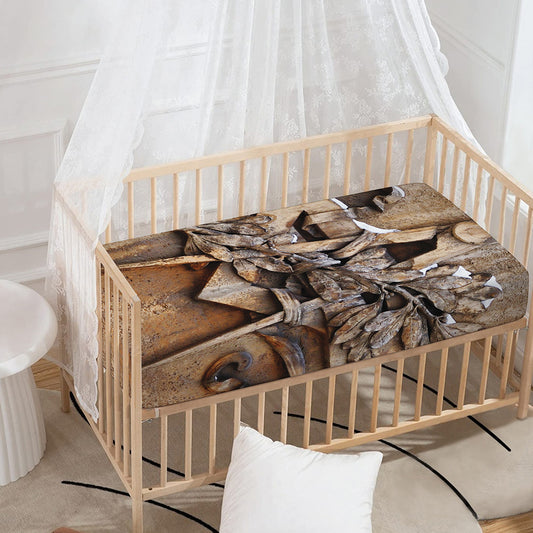 Freemasonry Emblem Print Baby Crib Sheet