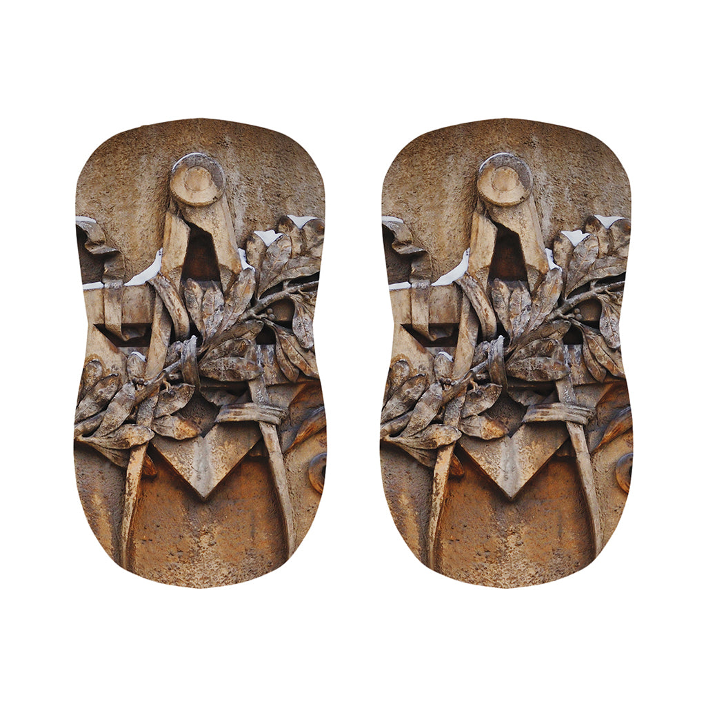 Freemasonry Emblem Print Bar Stool Covers