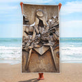 Freemasonry Emblem Print Beach Towel