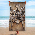 Freemasonry Emblem Print Beach Towel