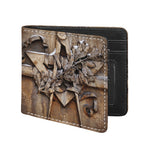 Freemasonry Emblem Print Bifold Wallet