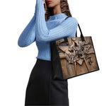 Freemasonry Emblem Print Canvas Tote Bag