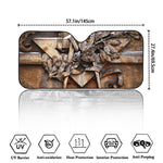 Freemasonry Emblem Print Car Windshield Sun Shade