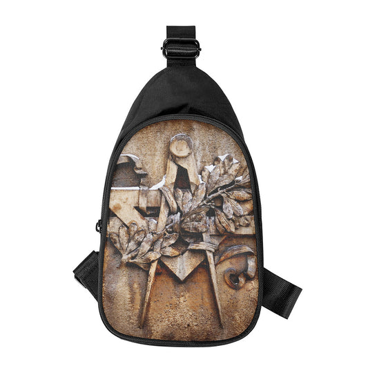 Freemasonry Emblem Print Chest Bag