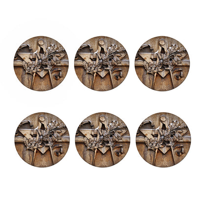 Freemasonry Emblem Print Coaster Set