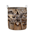 Freemasonry Emblem Print Collapsible Laundry Basket