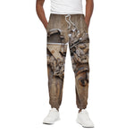 Freemasonry Emblem Print Cotton Pants