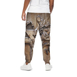 Freemasonry Emblem Print Cotton Pants