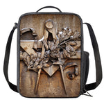 Freemasonry Emblem Print Crossbody Lunch Bag